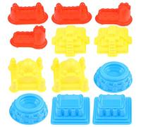 WOONEKY 30piezas Moldes para Jugar Arena Molde para Castillo De Arena para Construir Castillos Divertido para Color Aleatorio Plástico Grueso