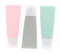 WOONEKY 3piezas Botella De Rellenable Para Cosméticos Champú y Gel De Ducha Para
