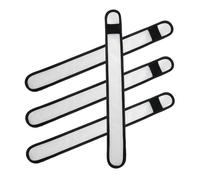 WOONEKY 4 bandas LED para piernas de caballo, alta visibilidad, equipo de seguridad para montar en la noche, material de diseño cómodo