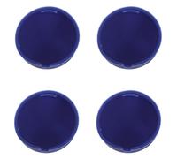 WOONEKY 4 Botones de Silicona Azul para Timbre de Puerta con Mirilla, Reemplazo Resistente al Agua con 2 Tornillos, Pulsador Empotrado para Uso Exterior y Reparación de Botones