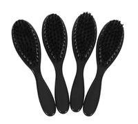 WOONEKY 4 Brochas De Afeitar Para Barba Para Hombre, Cepillo Para El Cuidado De La Barba, Cepillo De Jabón De Afeitar, Cepillo Duro Para Ondas, Cepillo De Aseo, Cepillo De Afeitar Con