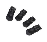 WOONEKY 4 Piezas Botas Impermeables para Perros Pequeños Antideslizantes Botas de Lluvia de Goma con Colores Candy Flexibles y Resistentes al Agua