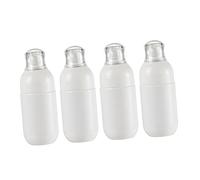 WOONEKY 4 Piezas botella loción botella reutilizable travel bottles champú vacío botellas vacías dispensador jabon botellas viaje contenedor champú botella champú