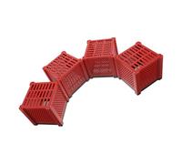 WOONEKY 4 Piezas Caja Filtro para Acuario Reutilizable Cubo para Filtración de Agua Peceras Estanques y Bebederos de Caballos Contenedor Hueco para Medios Filtrantes