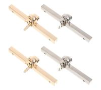 WOONEKY 4 Piezas Cierres Giratorios para Bolso Hebillas Metálicas de Cierre Seguro Broches Resistentes para Monedero y Maletín Accesorios para Bricolaje y Reparación de Bolsos