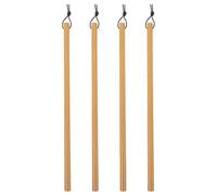 WOONEKY 4 Piezas De Pinceles De Bambú Natural Para Manualidades Mangos De Bambú Natural Para Herramientas De Tinta Para Manualidades Para Caligrafía Con