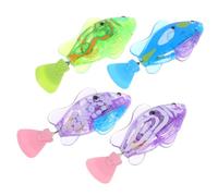 WOONEKY 4 Piezas Interactivos Peces Eléctrico con LED Estimula Curiosidad y Actividad