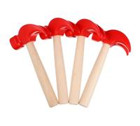 WOONEKY 4 Piezas Juguetes Educativos de Simulación de Martillo de Madera para Herramientas de Aprendizaje Desarrollo Cognitivo y Coordinación Mano Interacción Hijos Juguetes de