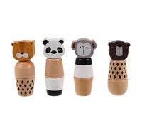 WOONEKY 4 Piezas Juguetes Montessori para Ensamblaje con Animales Desarrollo Motriz Fino Apilables y Sensoriales para Educación Temprana Interior y Exterior