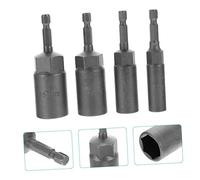 WOONEKY 4 piezas Llaves de Tuerca Hexagonal para Taladro Puntas de Destornillador Eléctrico Adaptadores de Uso con Llave de y Atornillador Inalámbrico