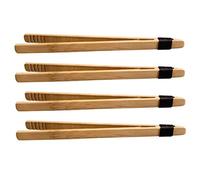 WOONEKY 4 Piezas Pinzas Montessori de Bambú para Desarrollo de Habilidades Motoras Finas Educativo Infantil para Clasificación de Colores y Coordinación Manual