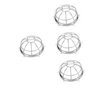 WOONEKY 4 Piezas Protector de Sensor para Rociadores contra Incendios de Metal Duradero Protectora de Montaje Pared para Detectores Instalación Sencilla para Sistemas de Seguridad