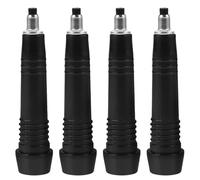 WOONEKY 4 Piezas Puntas para Bastones de Senderismo Carbono Resistente Repuestos Aplicables Antideslizantes para Nieve Hielo y Montaña Fácil Instalación y Larga Duración