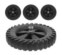 WOONEKY 4 Piezas Ruedas Giratorias de Goma Antideslizantes de 6,4 Pulgadas para Compresor de Aire, 4 Piezas, Orificio de 1,2 CM, Accesorios Industriales para y Movilidad sin Ruido