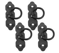 WOONEKY 4 Piezas Tiradores de Hierro para Muebles Asas Resistentes para Cocina Baño y Armarios Tiradores Ergonómicos Aplicables para Cómodas y Puertas