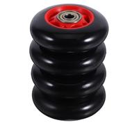 WOONEKY 4 Poleas de Ejercicio de Plástico Negro Movilidad Conveniente y Amplia Compatibilidad para Bicicletas y Cintas de Correr en Gimnasio o Gimnasio en Casa