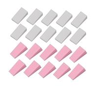 WOONEKY 48piezas Esponjas De Maquillaje Trapezoidales Para Aplicar Base y Puff De Reutilizable Color Rosa y Blanco Herramienta De Maquillaje Húmedo y Seco Acabado y