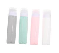 WOONEKY 4piezas Botellas De Reutilizables Para Contenedores Cosméticos Portátiles Para Champú y Lociones