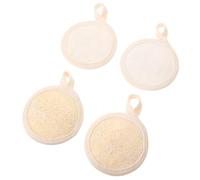 WOONEKY 4piezas Esponjas Exfoliantes Faciales De Luffa Natural Paños Exfoliantes Para Limpieza Profunda Herramientas De Cuidado Facial y Efectivas Para