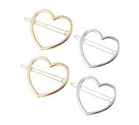 WOONEKY 4piezas Horquilla De Corazón Pinzas Pelo Accesorios Cabello Diseño De Love Bobby Sweet Horquillas Motivos De Para Uso Diario