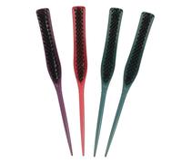 WOONEKY 4piezas Peine De Estilo Profesional Herramienta De Peinado Para Cabello Cepillo Para Alisar y Desenredar Para Peinados De Salón y Uso Diario