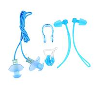 WOONEKY 4piezas Tapones y Pinza Nasal Para Nadar Juego Completo Adultos Pvc Protección Acuática