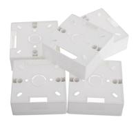 WOONEKY 5 piezas Caja de Eléctricas para Exteriores Caja de Proyectos Rv y Remolque Instalación y Material PVC Resistente al