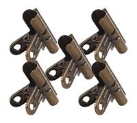 WOONEKY 5 Piezas Clip Bulldog Vintage de Hierro de Abrazaderas Retro para Fotos Sujetapapeles Metálicos Decorativos para Oficina y Hogar Clips Organizador de Papeles y Documentos