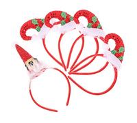 WOONEKY 5 piezas Diademas Gorro de para Navidad Accesorios Festivos para Adultos Diseño Elegante y para Celebraciones Navideñas