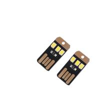 WOONEKY 5 Piezas Luz LED USB de 0,2 W Mini para Portátil y Batería Externa | PC y Plástico Cobre, Formato Ultrafino Negro, Luz Extra para Camping, Coche y Teclados
