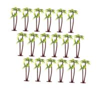 WOONEKY 50 Piezas Árbol de Artificial de Plástico Resistente al Agua para Decoración de Pasteles Bonsáis Acuarios Paisajes Miniatura