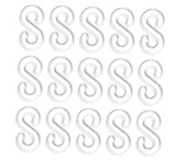 WOONEKY 500 piezas Kit de Clips S para Pulseras de Bandas Elásticas Conectores Coloridos de Plástico Reutilizable para Manualidades y Creación de Pulseras Ligero y Duradero para