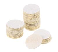 WOONEKY 50piezas Discos Limpiadores Desmaquillantes De Lufa Esponjas Exfoliantes Reutilizables Para Cuidado Facial Desmaquillantes De Baño y Ducha