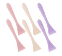 WOONEKY 6 Piezas Cepillos Faciales de Silicona para Mascarillas Aplicadores Suaves para Crema Facial Loción Corporal y Base de Maquillaje Resistente al Agua para Cuidado de Piel Sensible