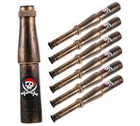 WOONEKY 6 Piezas Telescopios Pirata Monoculares Retro para Fiesta Juguetes Portátiles de Resistentes para Disfraces Temáticos y Decoración Festiva