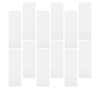 WOONEKY 600 Tiras De Cera Depilatorias Faciales Para Mujeres Suministros De Depilación Tiras De Cera De Papel Blancas