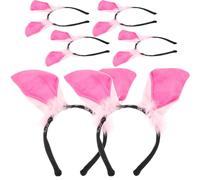 WOONEKY 6piezas Diadema de Animal Toca Decorativa para Fiestas Cosplay Orejas de Canino Aro Pelo Encantador Accesorio Pelo para Diadema Animales