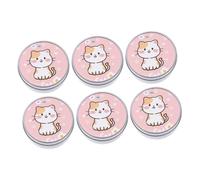 WOONEKY 6piezas Esponja Limpiadora De Maquillaje Caja De Limpieza Para Pinceles Esponja Removedora De Color Accesorios De Maquillaje Para y Actividades