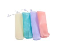 WOONEKY 8 piezas Bolsa de Malla para Jabón Espumante Reforzada para Barras de Jabón Diseño Colgante Ahorra Espacio Almacenamiento Versátil y Cosméticos Colores Surtidos