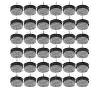 WOONEKY 80 Piezas De Fieltro Antideslizante para Muebles Almohadillas Antideslizantes para Deslizadores De Sillas Almohadillas para Muebles para Pisos De Madera Protectores De Piso