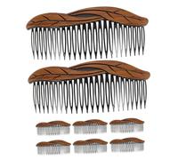 WOONEKY 8piezas Peine Giratorio Para Mujeres y Niñas Peine Dientes Para Flequillo Vintage Decorativo Para Fijación Fuerte