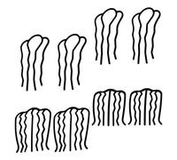 WOONEKY 8piezas Peines Insertables Para Mujeres Accesorios Cabello Peine Lateral De Hierro