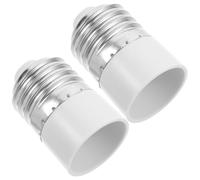 WOONEKY Adaptador de Portalámparas E27 a E14 Convertidor de Casquillo para Bombillas LED 2 Unidades Compatible Lámparas Estándar Accesorio Práctico para Iluminación Doméstica