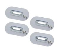 WOONEKY Adhesivo de Pared Tuerca Ajustable sin Marcas Gancho para Tornillo de 10Mm 4 Juegos Colgador Fuerte y Práctico para Llaves Paraguas y Decoración del Hogar