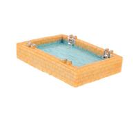 WOONEKY Adornos para Piscinas en Miniatura Accesorios de casa de muñecas Proporro de Piscina de casa de muñecas Accesorios para Jardines de Hadas Sky-Blue