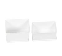WOONEKY Ahorre Espacio con 2 Cajas de Almacenamiento con Tapas a Prueba de Polvo para Control Remoto Teléfono Pañuelos de Papel Y Juguetes