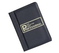 WOONEKY Álbum de Colección de Monedas Vertical 120 Compartimentos Funda de PVC Transparente para Coleccionistas Porta Monedas en Color Negro para Almacenamiento y Exhibición