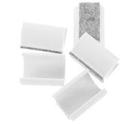 WOONEKY Almohadillas Protectoras Tubulares para Patas de Sillas Forma de U Fieltro de Lana Blanco 25Mm Antideslizantes y Resistentes al Desgaste Juego de 5 Piezas para Proteger Suelos