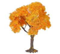 WOONEKY Árbol Artificial en Miniatura de 15 Cm, Color Naranja, para Maquetas y Dioramas, Modelo de Paisaje Decorativo, Suministros para Trenes y Proyectos de Construcción en Miniatura