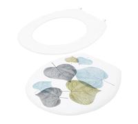 WOONEKY Asiento de Inodoro U Shaped de Plástico Funda Flexible y Duradera Instalación Accesorio para Hogar y Resistente Caídas